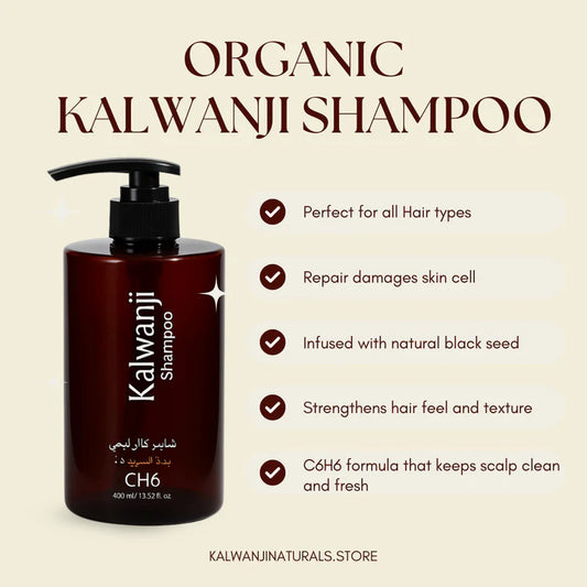 Organic Kalwanji Black Seed Shampoo 250ml β BUY 1 GET 1 FREE - MIP